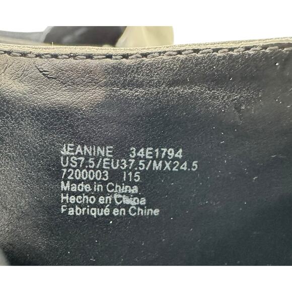 Calvin Klein Jeanine Black Leather Stiletto Ankle Booties High Heels Size 7.5 - Picture 8 of 8